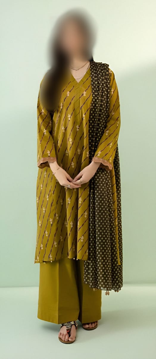 Nishat Unstiched 3 Pc Printed Lawm